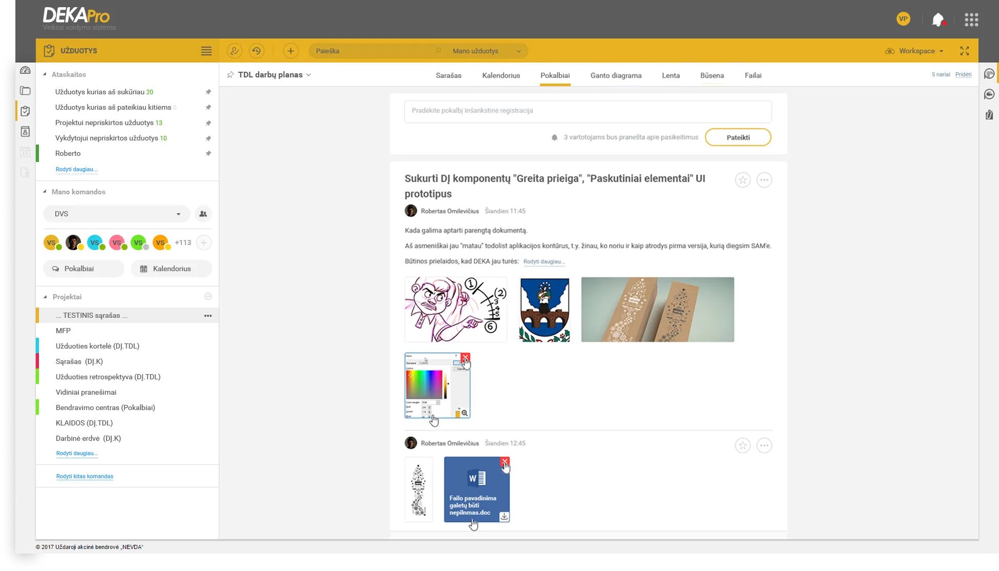 Deka Pro — talks view